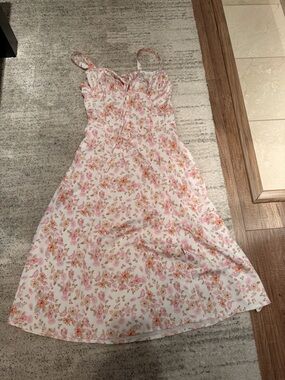 Floral Pink & Cream Sundress